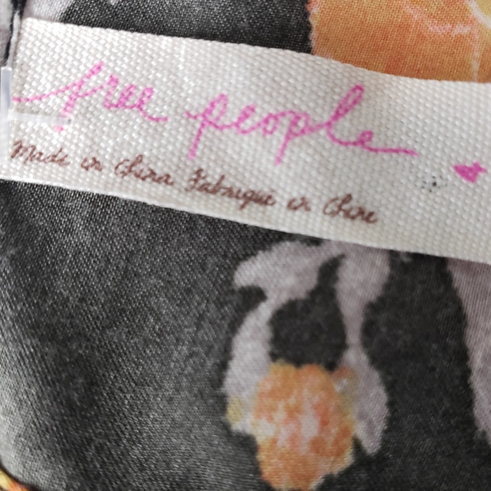Free People Dress Sz 4 Fall Floral - Picture 5 of 7